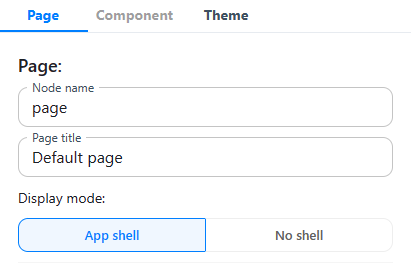 Display mode property 